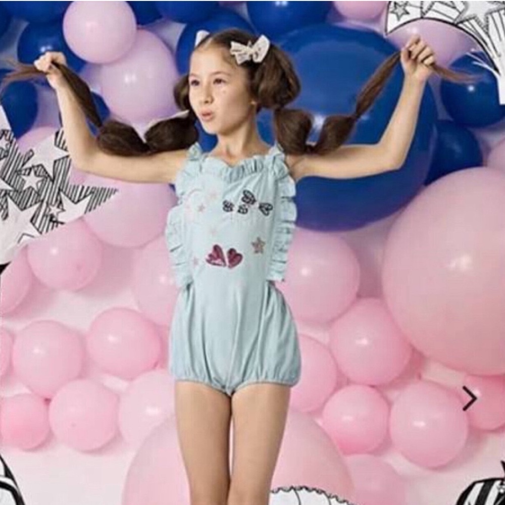 Tutu du monde jeweled ruffle romper NWT